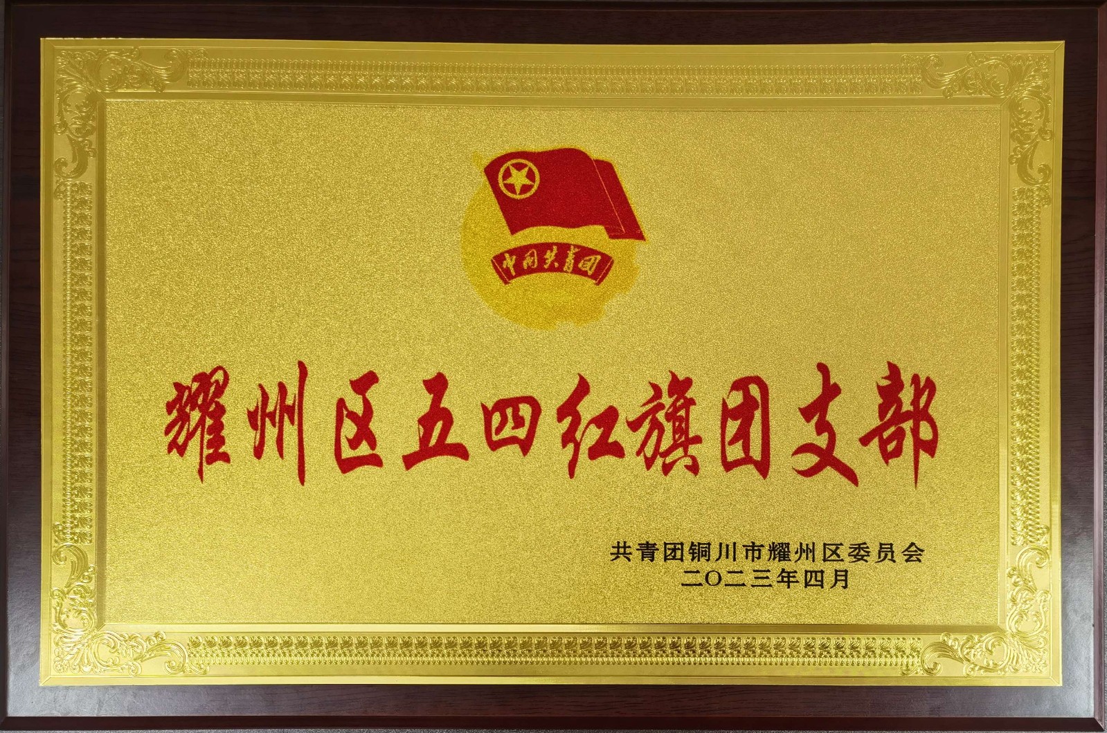 “2022年度耀州區五四紅旗團支部”榮譽獎牌.jpg